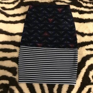 Two printed LulaRoe Cassie